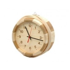 Часы деревянные 2-х цветные (сосна и термососна) Ф